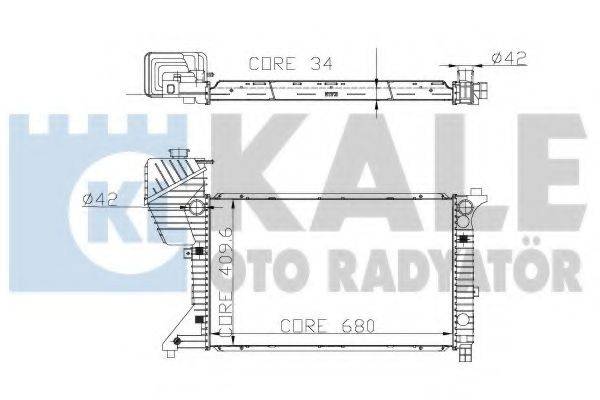 KALE OTO RADYATOR 330300 Радиатор, охлаждение двигателя