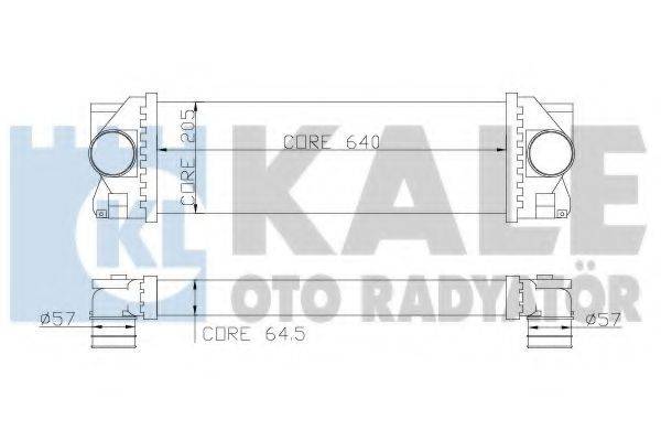 KALE OTO RADYATOR 342800 Интеркулер