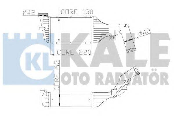 KALE OTO RADYATOR 345200 Интеркулер