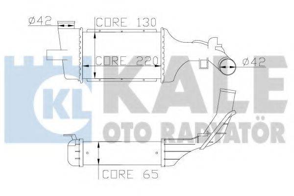 KALE OTO RADYATOR 345300 Интеркулер