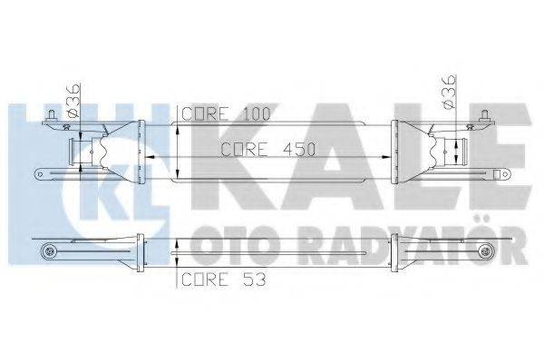 KALE OTO RADYATOR 345400 Интеркулер