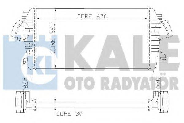 KALE OTO RADYATOR 345700 Интеркулер