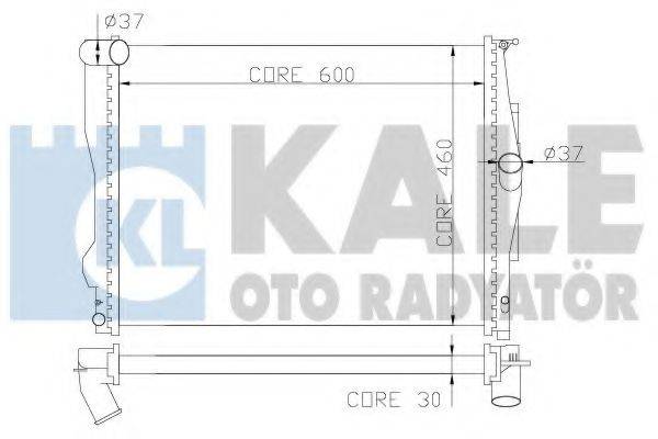 KALE OTO RADYATOR 348700 Радиатор, охлаждение двигателя