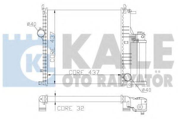 KALE OTO RADYATOR 349000 Радиатор, охлаждение двигателя