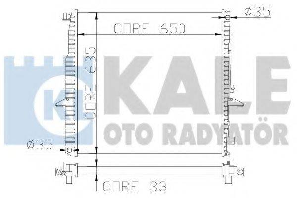 KALE OTO RADYATOR 350200 Радиатор, охлаждение двигателя