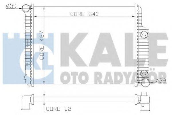 KALE OTO RADYATOR 352000 Радиатор, охлаждение двигателя