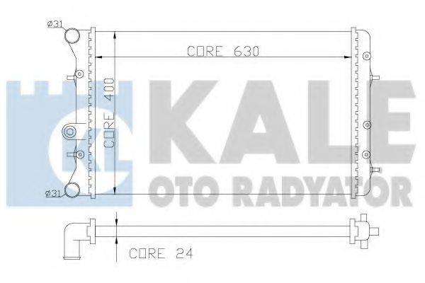 KALE OTO RADYATOR 353800 Радиатор, охлаждение двигателя