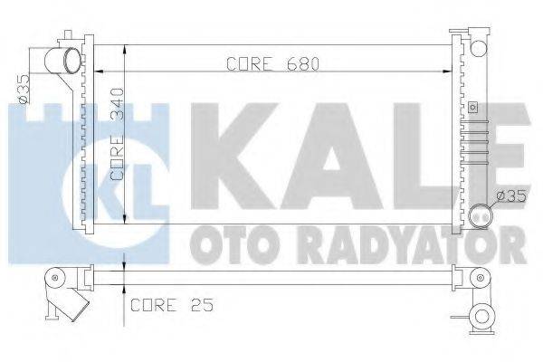 KALE OTO RADYATOR 359600 Радиатор, охлаждение двигателя