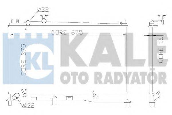 KALE OTO RADYATOR 360000 Радиатор, охлаждение двигателя