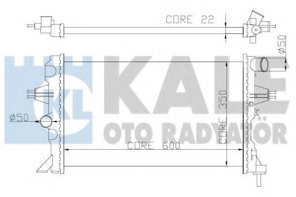 KALE OTO RADYATOR 363500 Радиатор, охлаждение двигателя