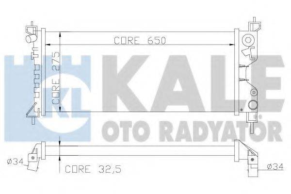 KALE OTO RADYATOR 372600 Радиатор, охлаждение двигателя