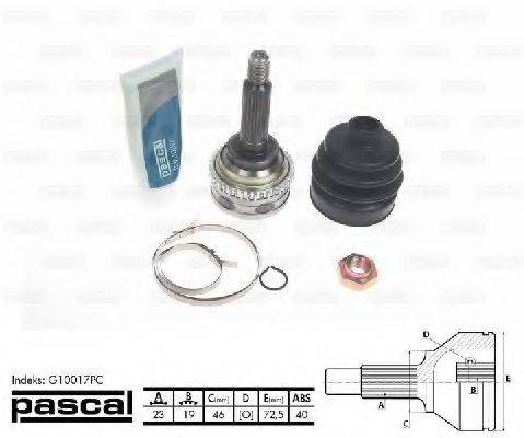 PASCAL G10017PC Шарнирный комплект, приводной вал
