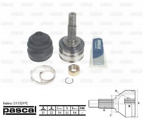 PASCAL G11029PC Шарнирный комплект, приводной вал