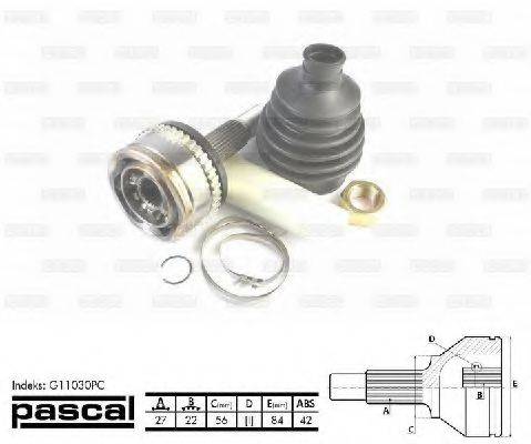 PASCAL G11030PC Шарнирный комплект, приводной вал