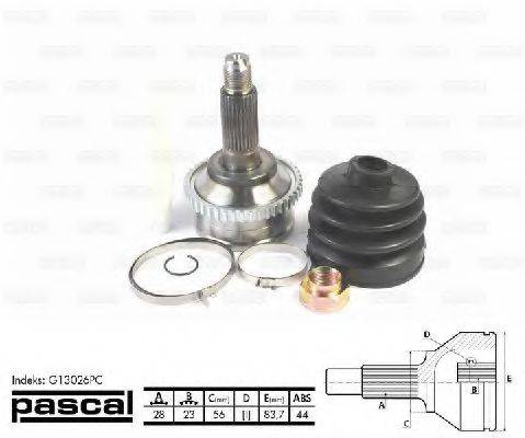 PASCAL G13026PC Шарнирный комплект, приводной вал