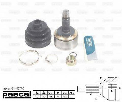 PASCAL G14057PC Шарнирный комплект, приводной вал