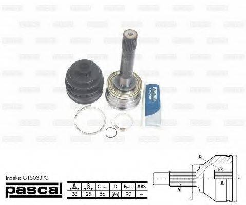 PASCAL G15033PC Шарнирный комплект, приводной вал