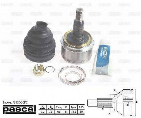 PASCAL G15060PC Шарнирный комплект, приводной вал