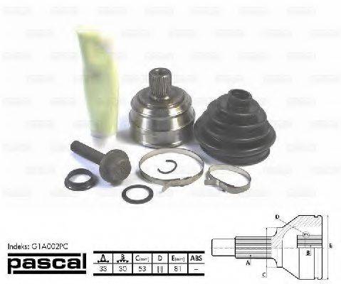 PASCAL G1A002PC Шарнирный комплект, приводной вал