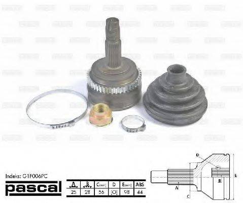 PASCAL G1F006PC Шарнирный комплект, приводной вал