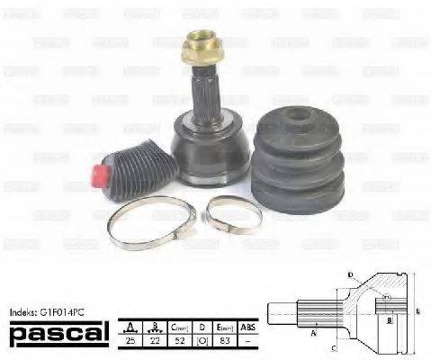 PASCAL G1F014PC Шарнирный комплект, приводной вал
