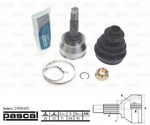 PASCAL G1F044PC Шарнирный комплект, приводной вал
