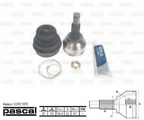 PASCAL G1R018PC Шарнирный комплект, приводной вал