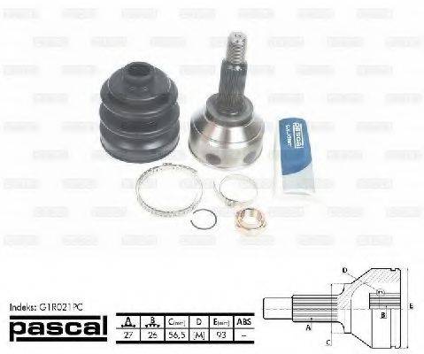 PASCAL G1R021PC Шарнирный комплект, приводной вал