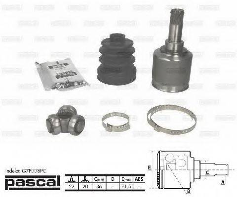 PASCAL G7F008PC Шарнир, приводной вал