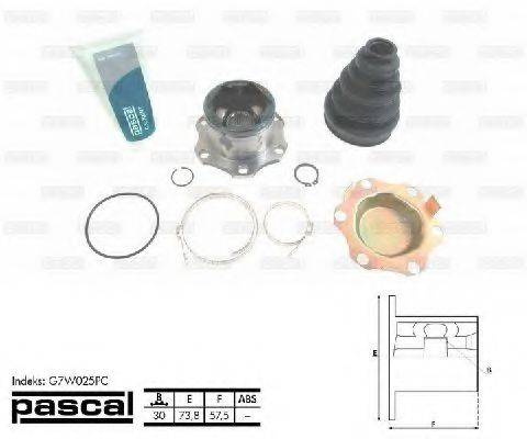 PASCAL G7W025PC Шарнирный комплект, приводной вал