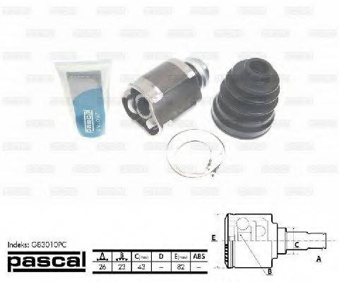 PASCAL G83010PC Шарнирный комплект, приводной вал