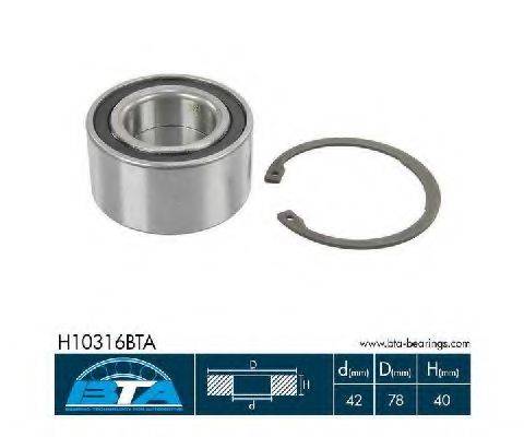 BTA H10316BTA Комплект подшипника ступицы колеса