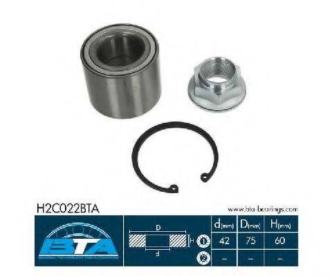 BTA H2C022BTA Комплект подшипника ступицы колеса