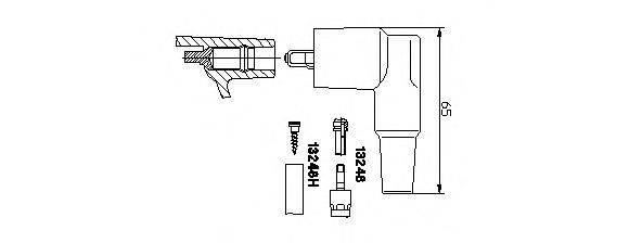 BREMI 13248 Вилка, катушка зажигания