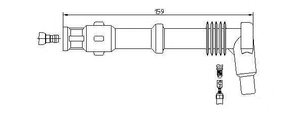 BREMI 132935 Вилка, свеча зажигания