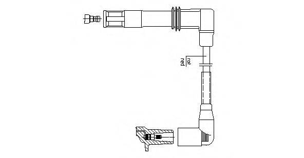 BREMI 1A12E43 Провод зажигания