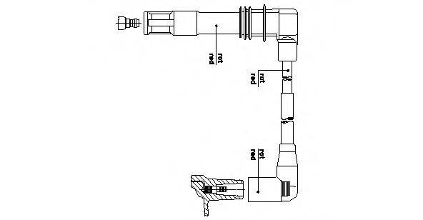BREMI 1A30E43 Провод зажигания