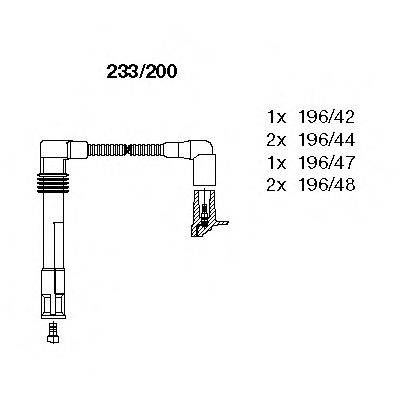 BREMI 233200 Комплект проводов зажигания