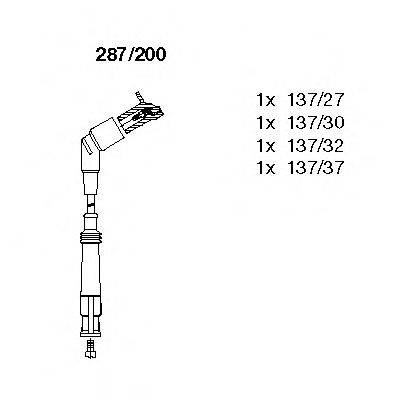 BREMI 287200 Комплект проводов зажигания