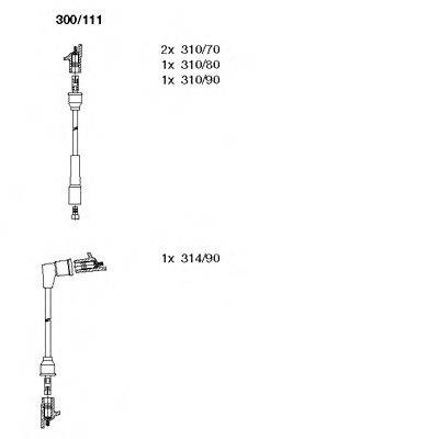 BREMI 300111 Комплект проводов зажигания