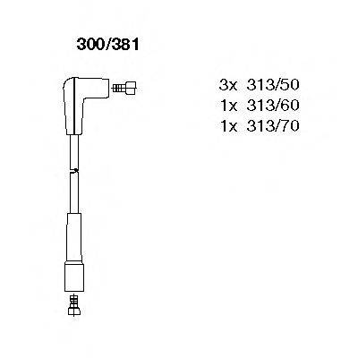 BREMI 300381 Комплект проводов зажигания