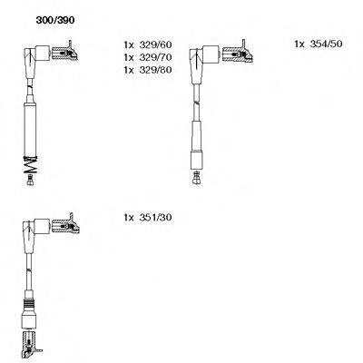 BREMI 300390 Комплект проводов зажигания