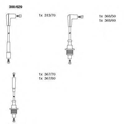 BREMI 300629 Комплект проводов зажигания