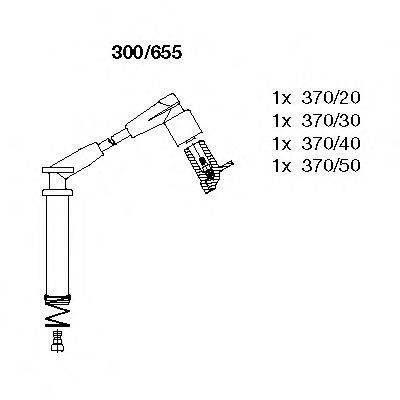 BREMI 300655 Комплект проводов зажигания