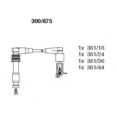 BREMI 300675 Комплект проводов зажигания