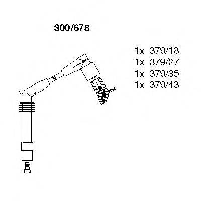 BREMI 300678 Комплект проводов зажигания