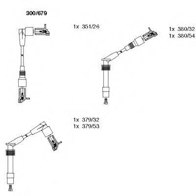 BREMI 300679 Комплект проводов зажигания