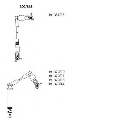 BREMI 300685 Комплект проводов зажигания