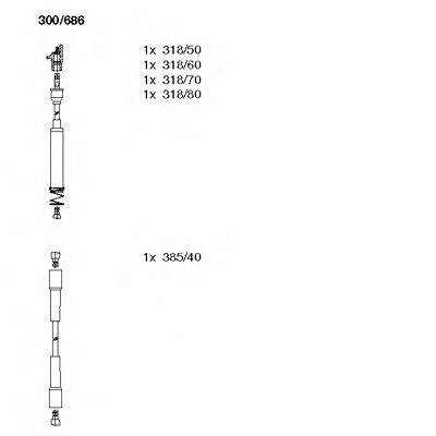 BREMI 300686 Комплект проводов зажигания