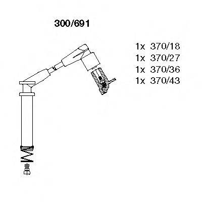 BREMI 300691 Комплект проводов зажигания
